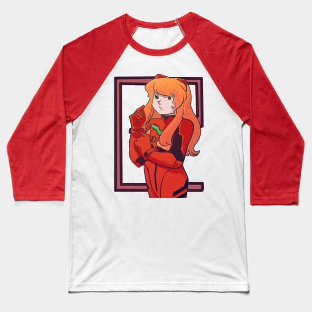 asuka Baseball T-Shirt by inkpocket